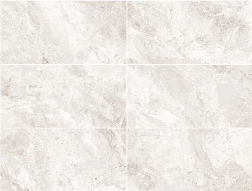 Dreamy Cream marble-look porcelain tile sample with soft cream tones and natural stone veining