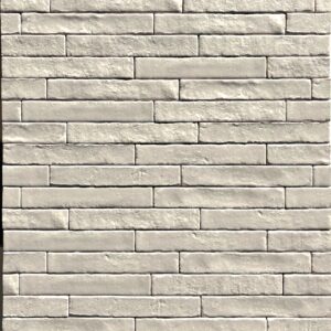 Brutalist Stone matt zellige-style wall tile with handcrafted texture and soft stone colouring