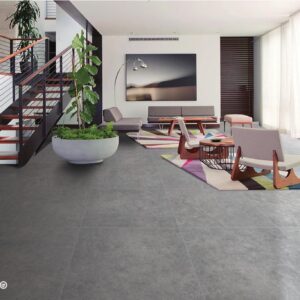 History Charcoal matt tile with dark concrete and stone-look finish.