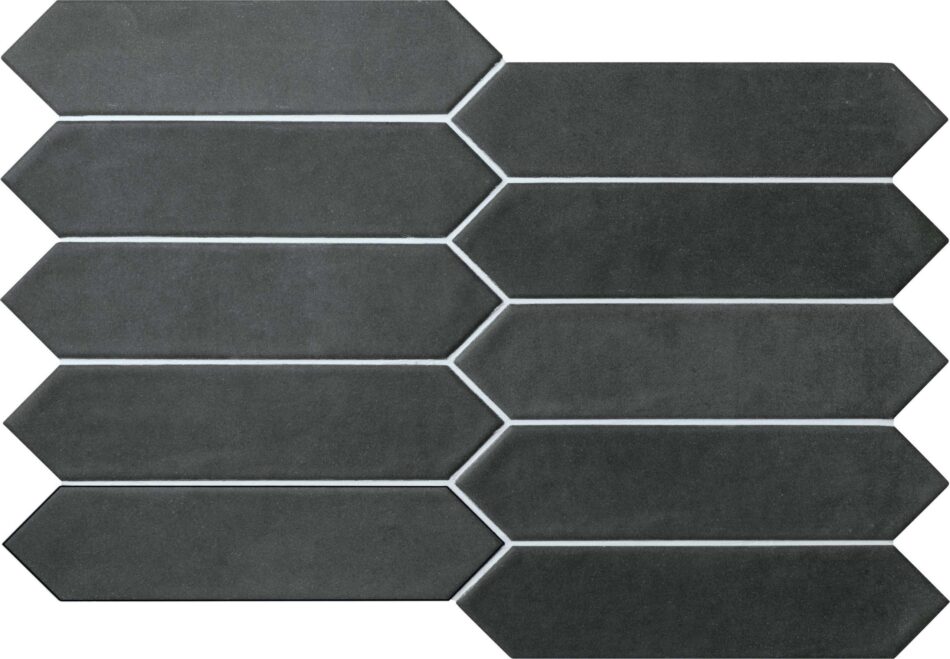 Picket Tile Contemporary Obsidian 6x26cm decorative wall tile