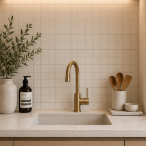 Suki Linen 98x98mm full body porcelain mosaic tile