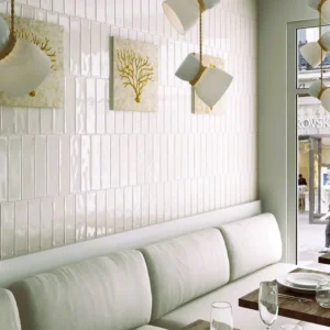 Masia Ivory 75x300mm ivory gloss subway wall tile