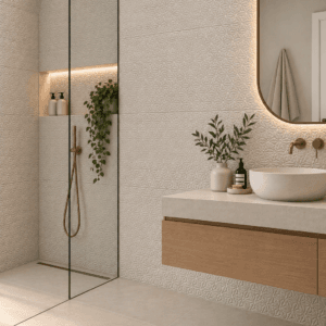 GOBI Fresco Lotus 60x120cm matt embossed lotus pattern porcelain tile